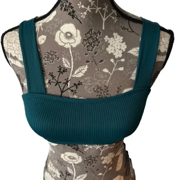 Xhilaration Women's Small Green Teal Beach/Pool Wear Bikini Swim Top - Picture 4 of 11